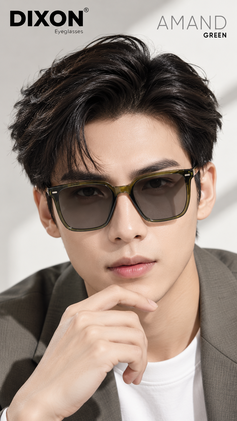 Kính mát Nhựa AMAND Green Ver A