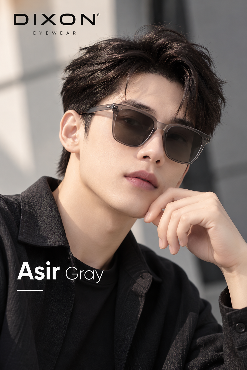Kính mát Nhựa ASIR Gray Ver A