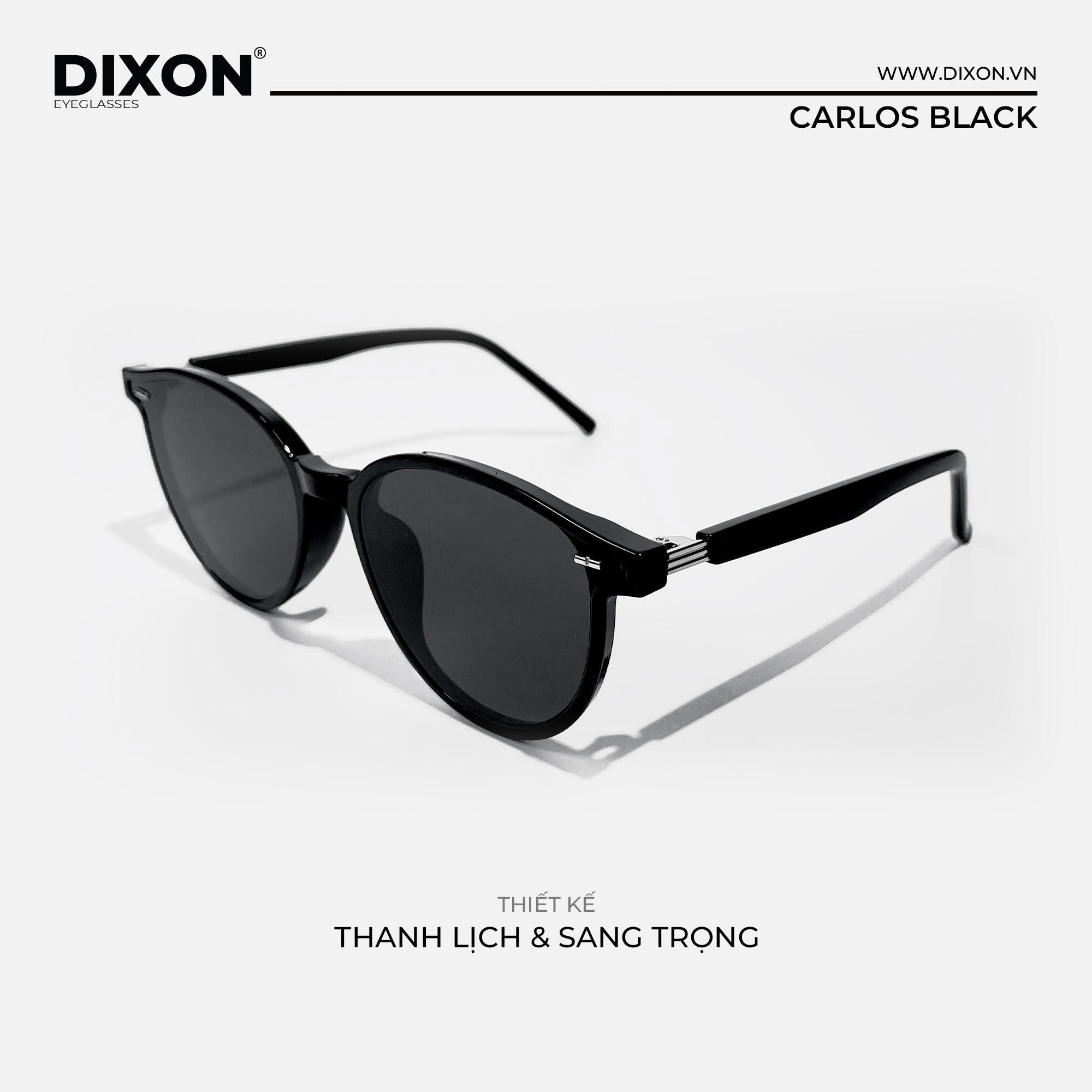 Kính mát Nhựa CARLOS Black Ver A
