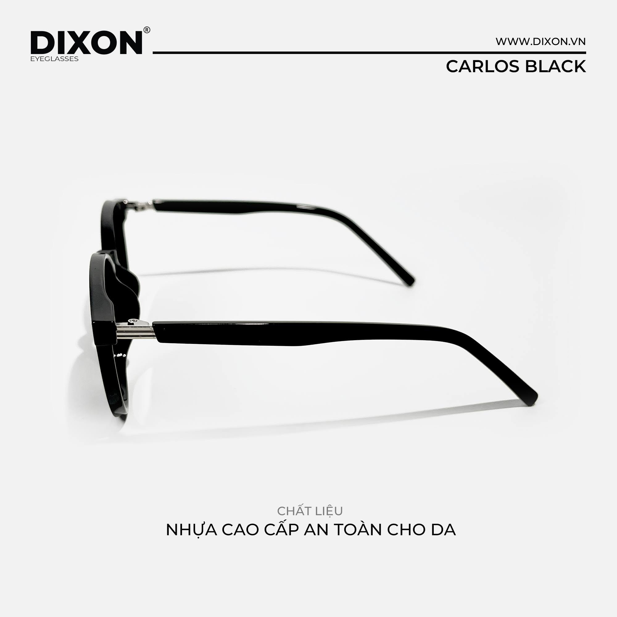 Kính mát Nhựa CARLOS Black Ver A