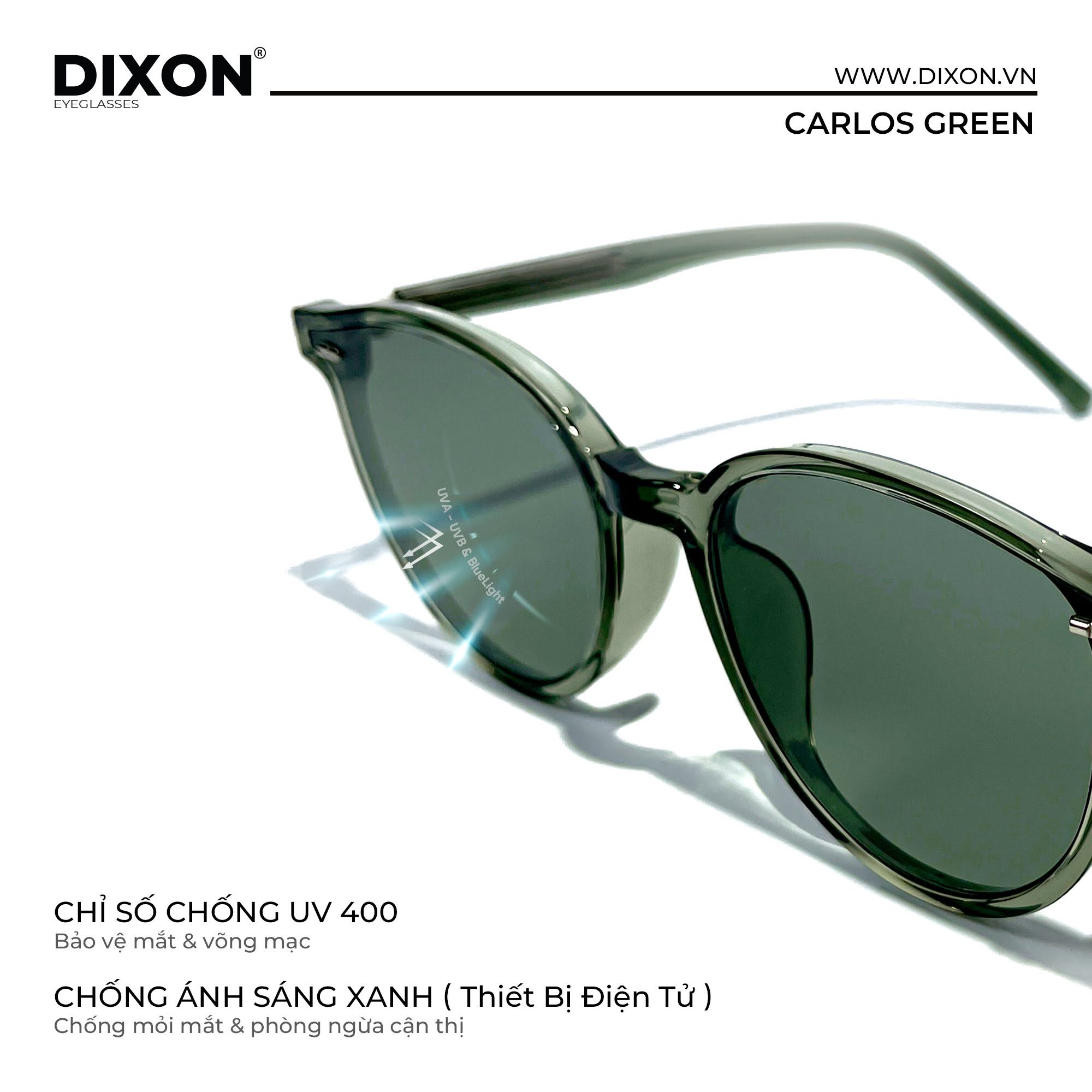 Kính mát Nhựa CARLOS Green Ver A