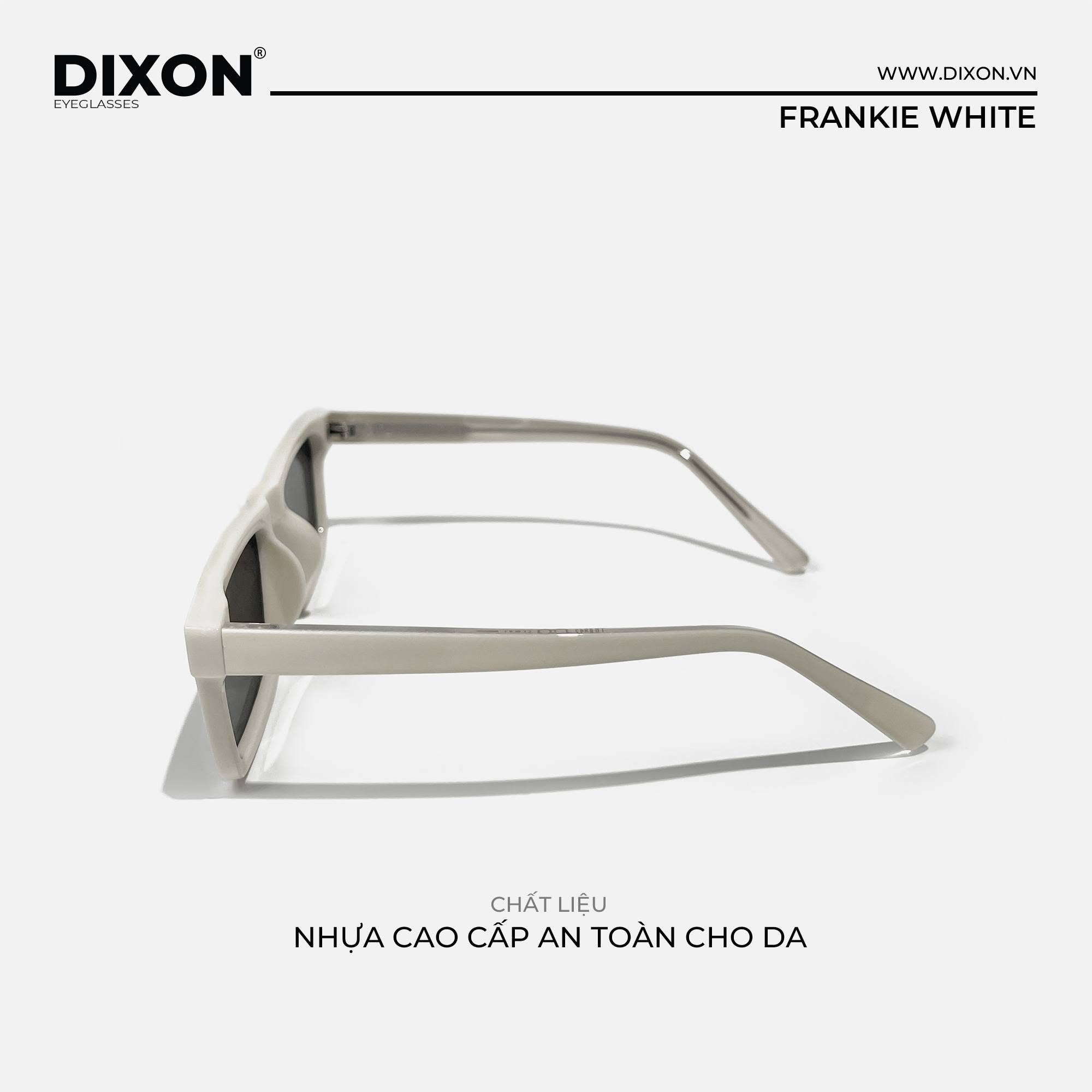 Kính mát Nhựa FRANKIE White Ver A