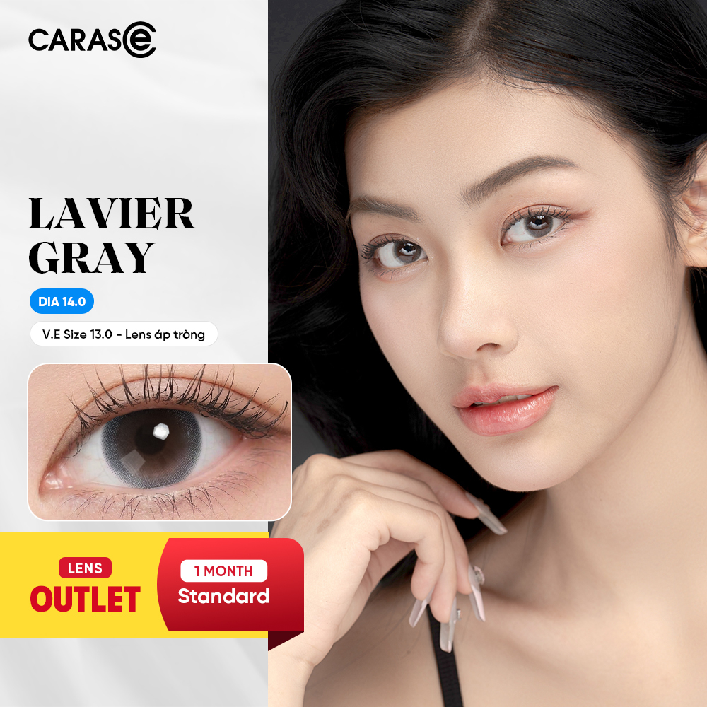 [1 Chiếc] - Kính áp tròng 1 tháng - LAVIER GRAY STANDARD