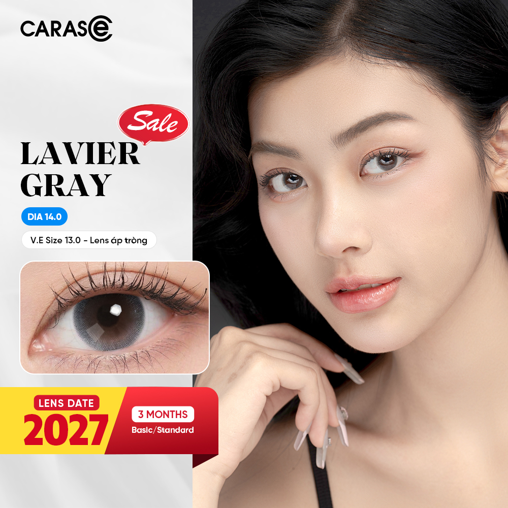 [1 Chiếc] - KÍNH ÁP TRÒNG 3 THÁNG - LAVIER GRAY