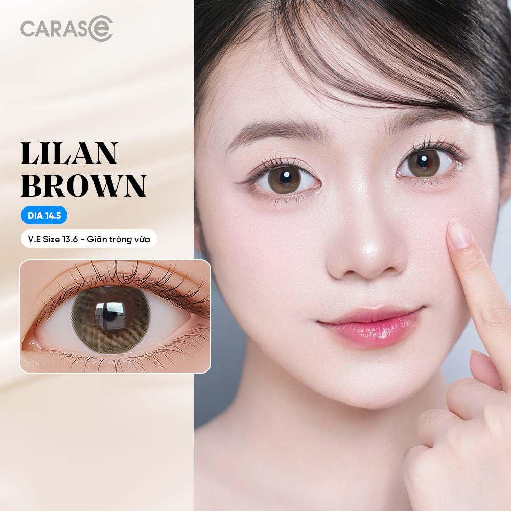 [1 Chiếc] - Kính áp tròng 1 tháng - LILAN BROWN