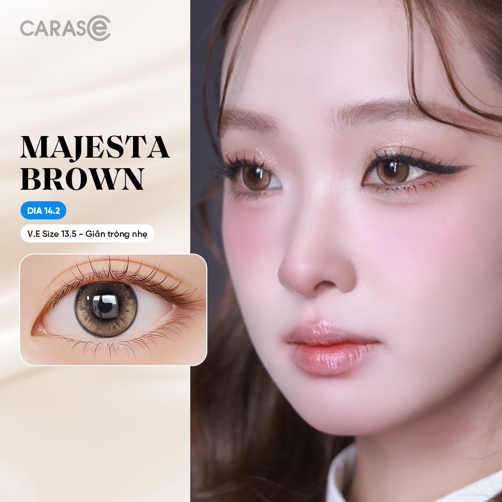 [1 Chiếc] - Kính áp tròng 1 tháng - MAJESTA BROWN