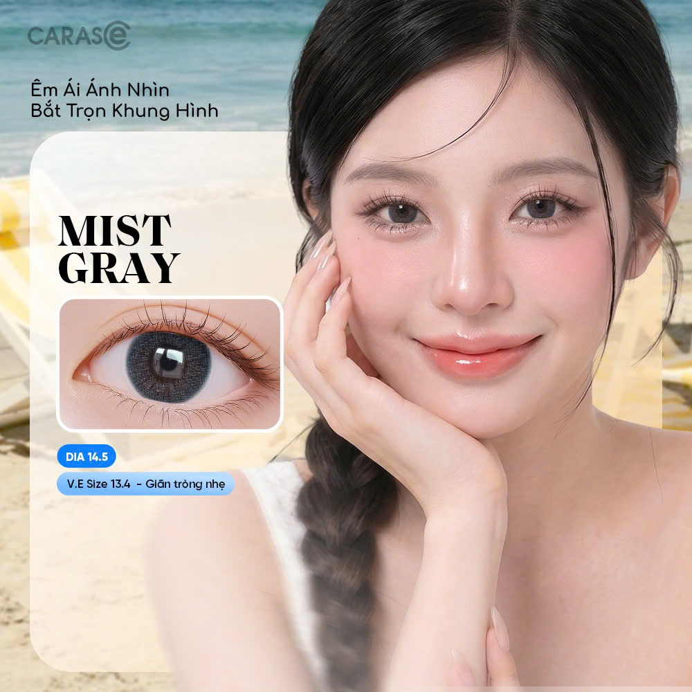[1 Chiếc] - Kính áp tròng 3 tháng - MIST GRAY BASIC