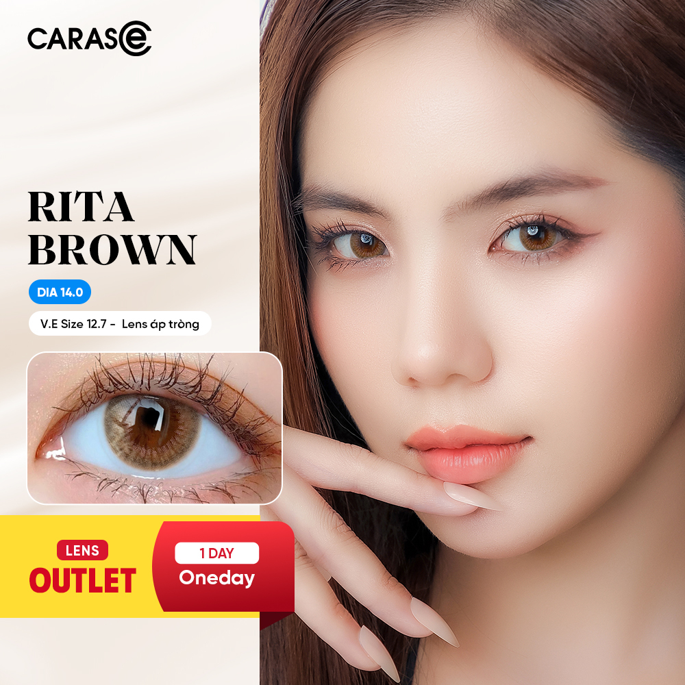 [1 Chiếc] - Kính áp tròng 1 ngày - RITA BROWN
