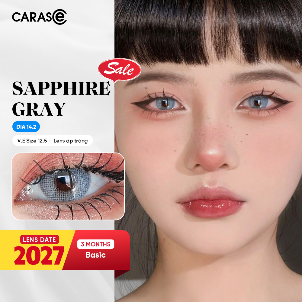 [1 Chiếc] - KÍNH ÁP TRÒNG 3 THÁNG - SAPPHIRE GRAY