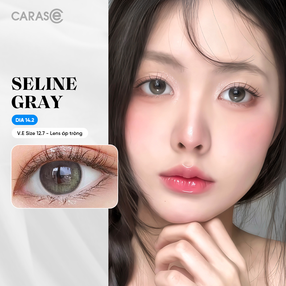 [1 Chiếc] - Kính áp tròng 3 tháng - SELINE GRAY BASIC