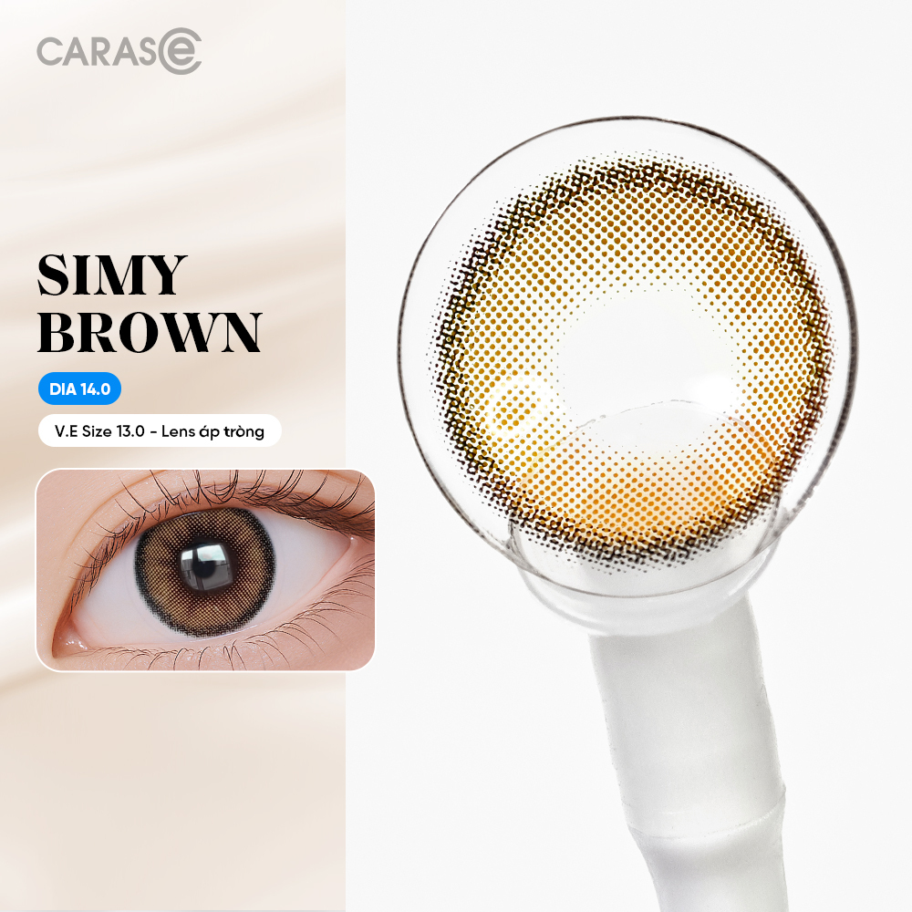 [1 Chiếc] - Kính áp tròng 1 tháng - SIMY BROWN