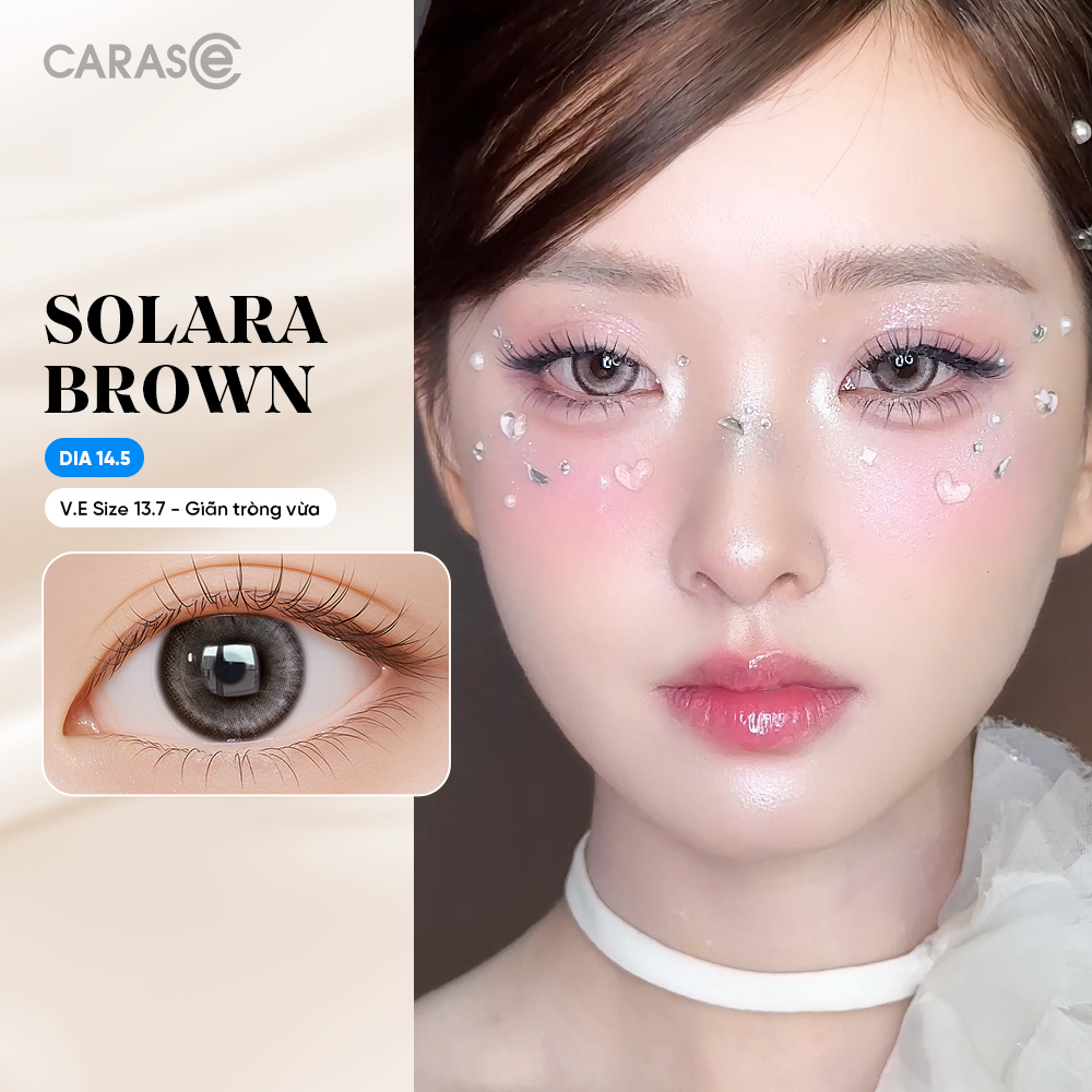 [1 Chiếc] - Kính áp tròng 1 tháng - SOLARA BROWN