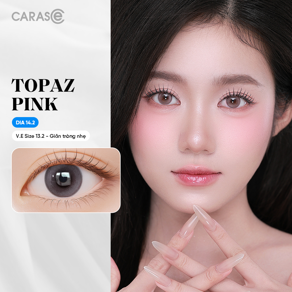 [1 Chiếc] - Kính áp tròng 1 tháng - TOPAZ PINK