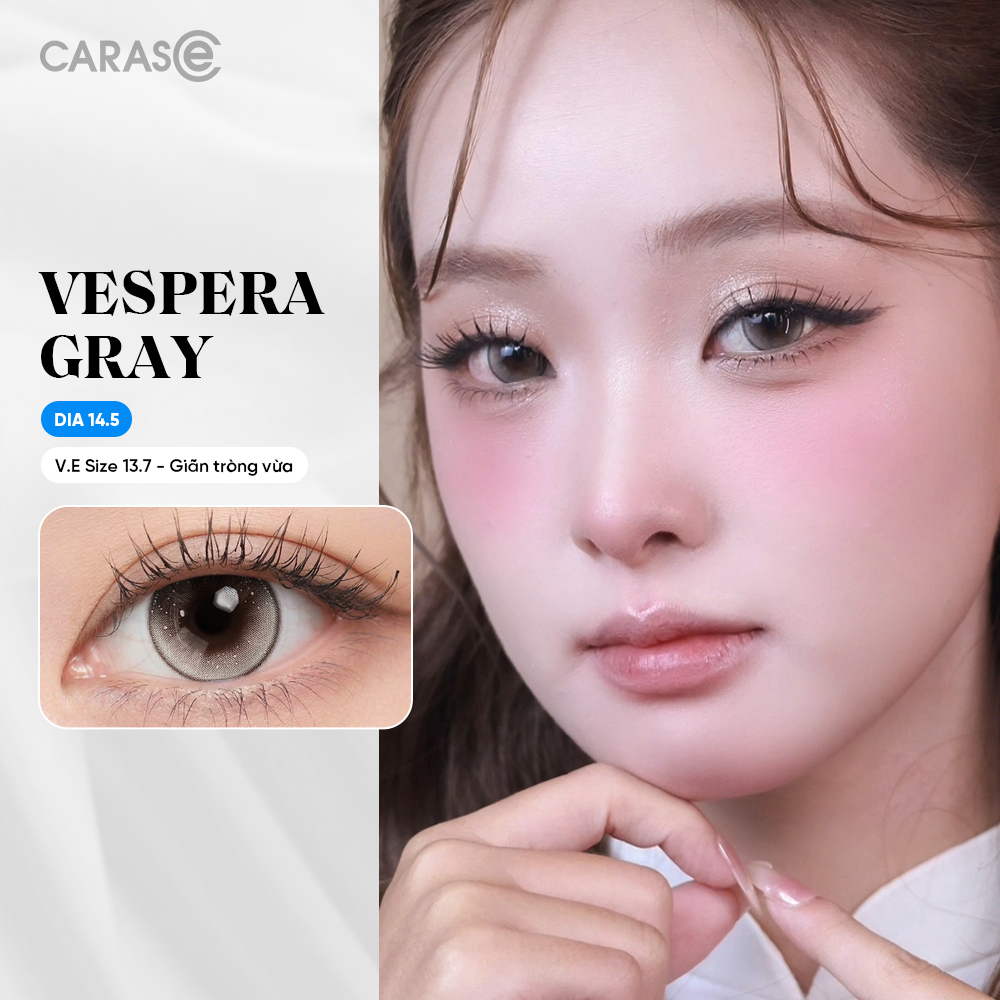[1 Chiếc] - KÍNH ÁP TRÒNG 1 THÁNG BASIC - VESPERA GRAY SIHY