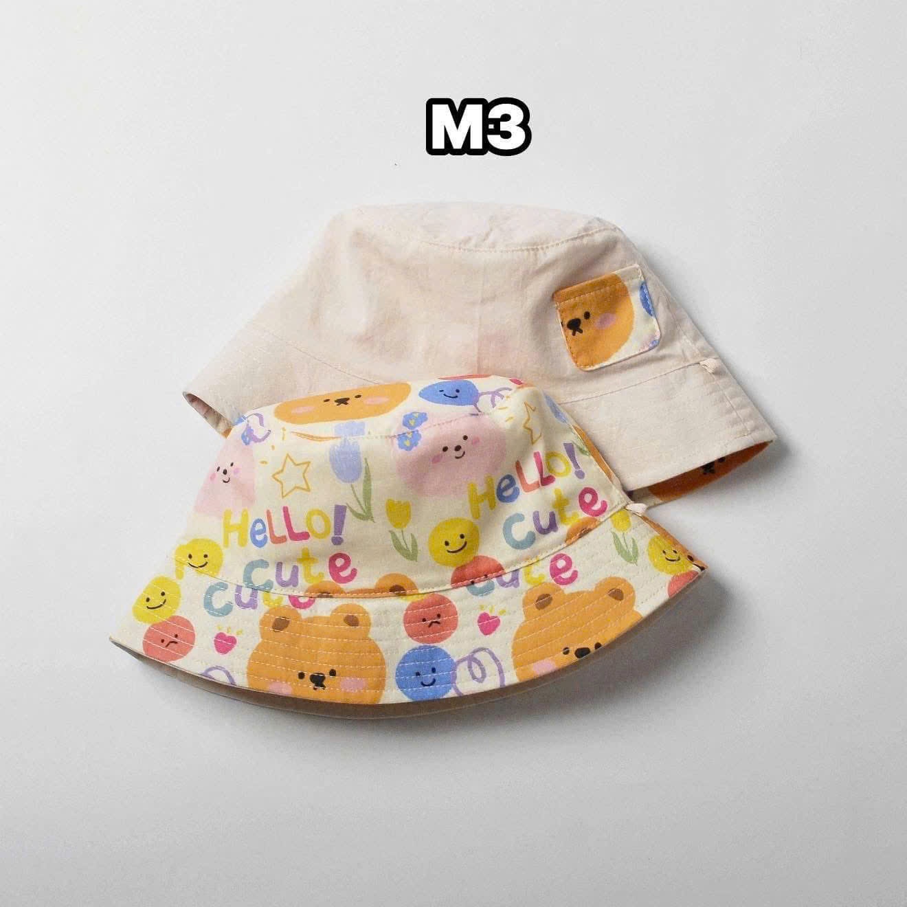 HCS MŨ đội được 2 kiểu mẫu 3 cho bé sz 48 ( 1-2y)