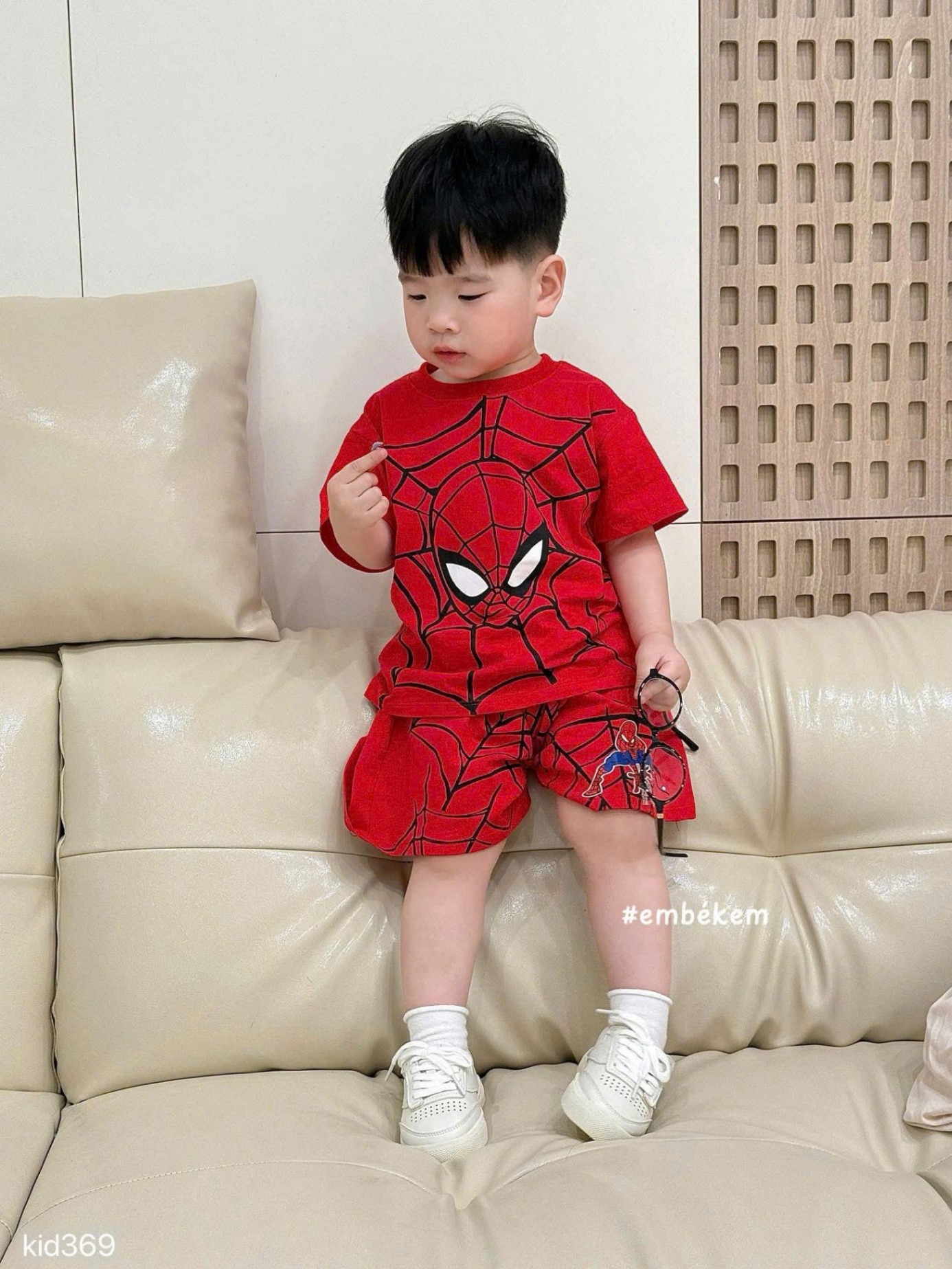 HCS Sét người nhện đỏ cho bé trai