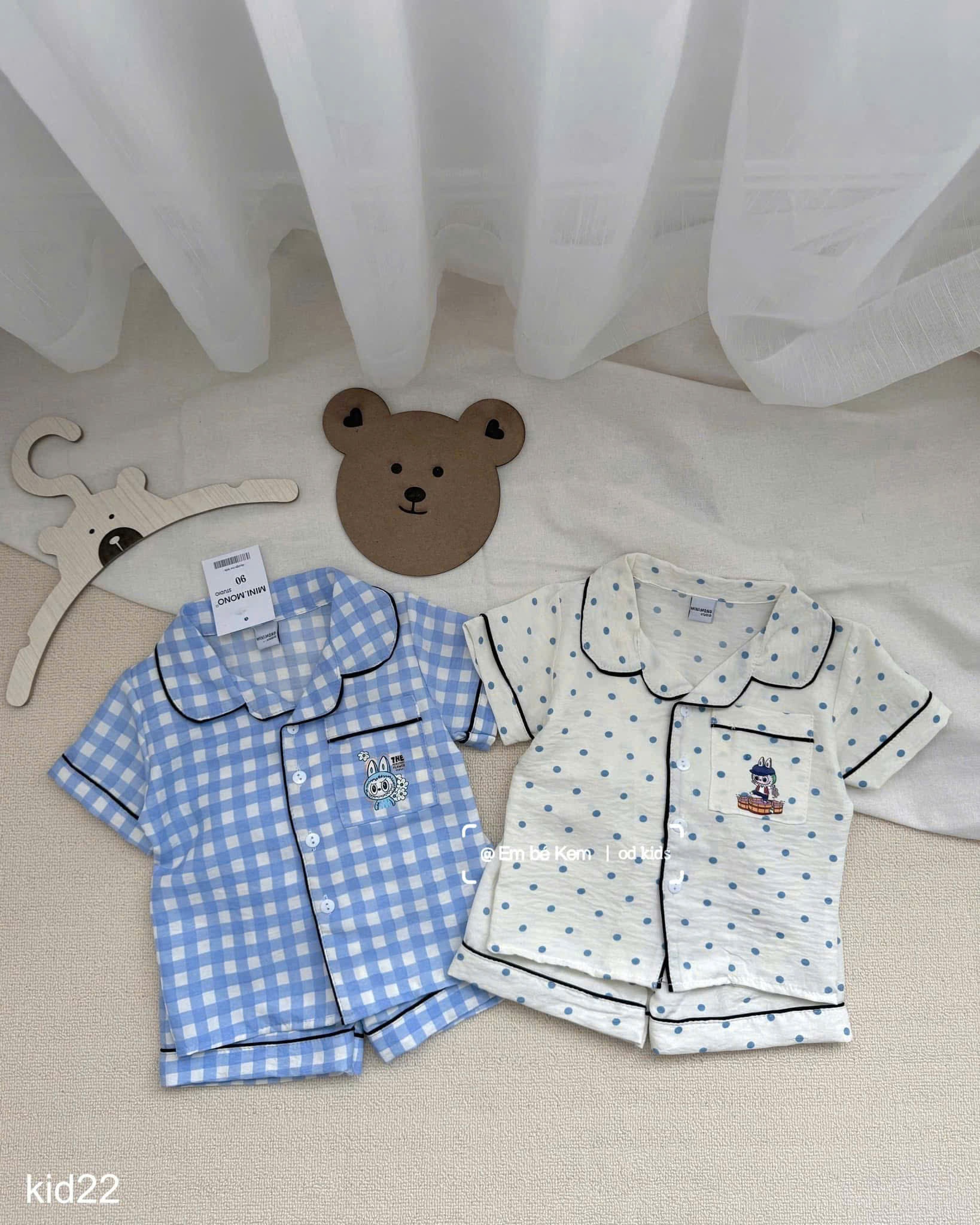 HCS Sét 2 bộ ngủ labubu cho bé iu