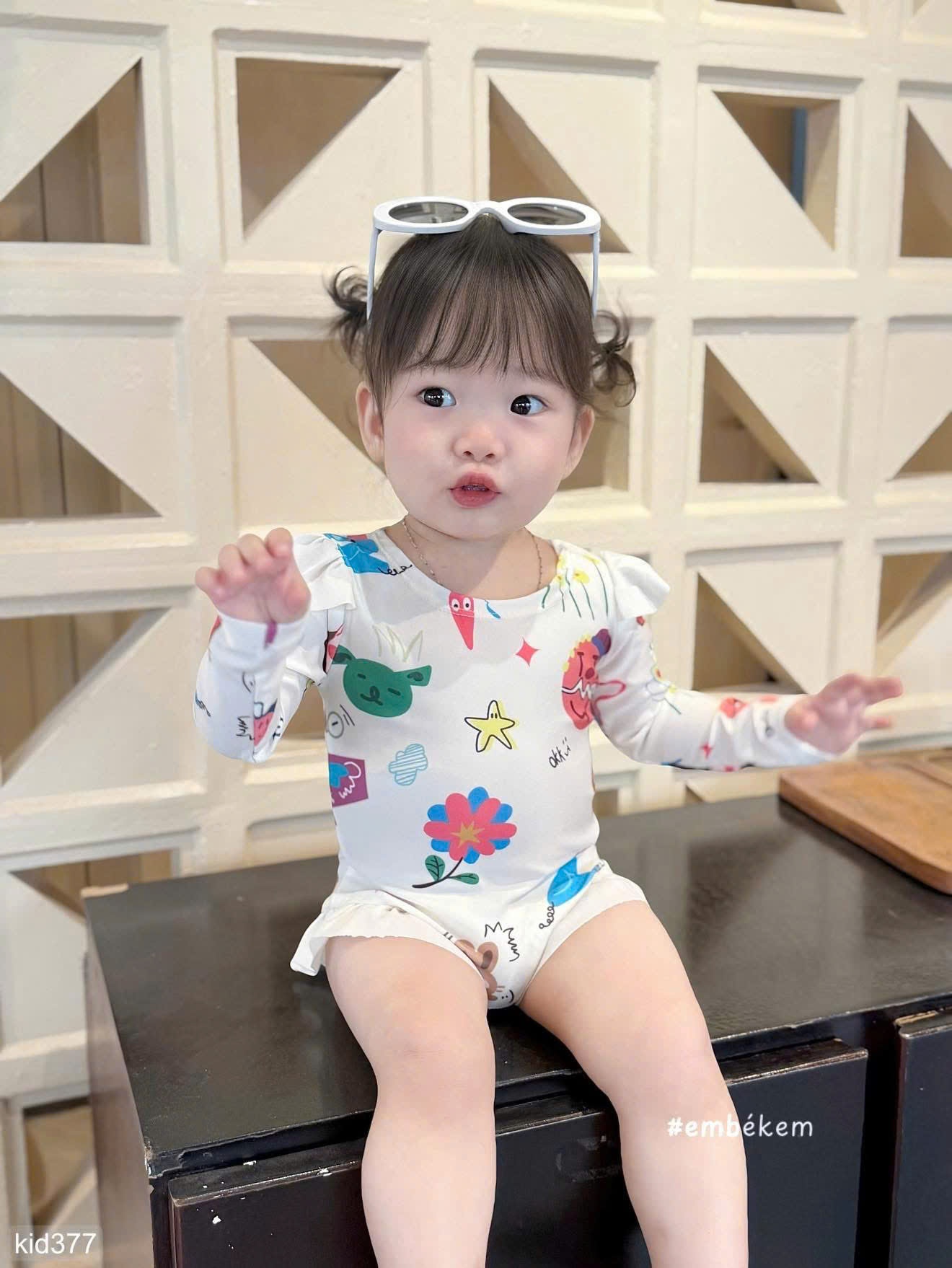HCS Sét bộ bơi họa tiết cho bé siêu xinh sz 80 ( 9-11kg)