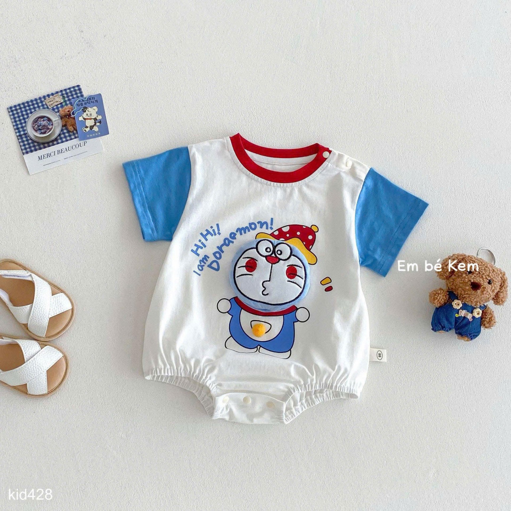 HCS Suit Doraemon mặt nổi cho bé sz 73 ( 7-9kg)