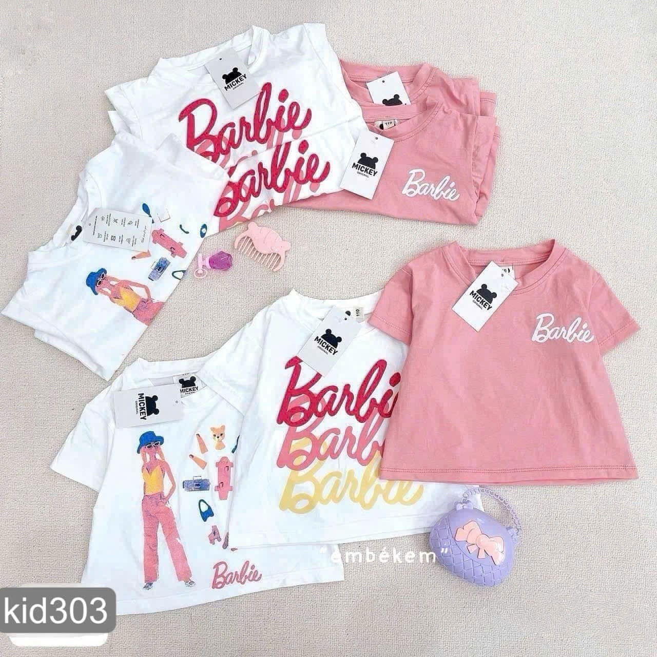 HCS Sét 3 áo barbie xinh cho bé