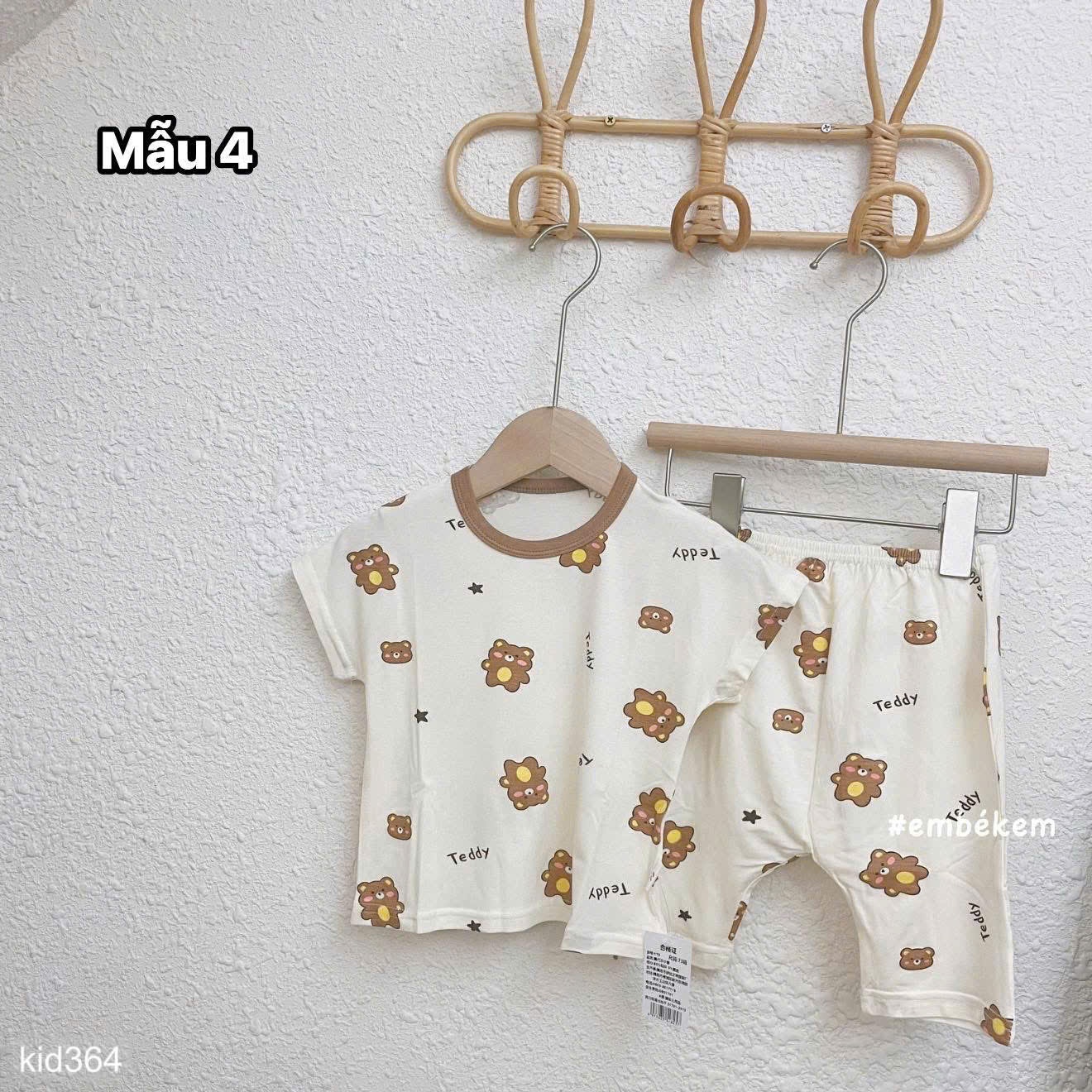 HCS Sét bộ mặc nhà cho bé nhiều mẫu sz 80 ( 9-11kg)