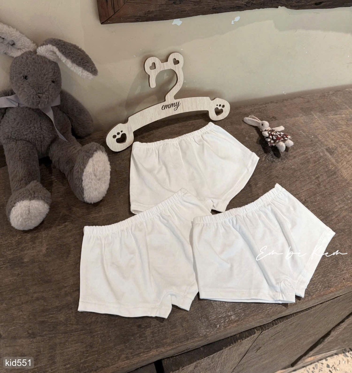 HCS Combo 3 quần bảo hộ trắng lẻ sz s ( 7-10kg)