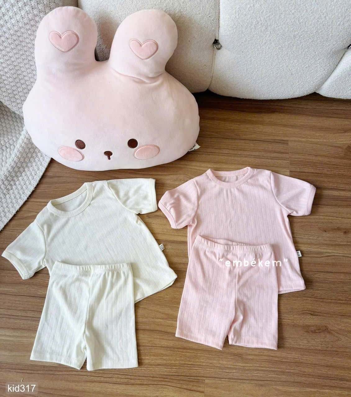 HCS Sét 2 bộ mặc nhà thông hơi cho bé