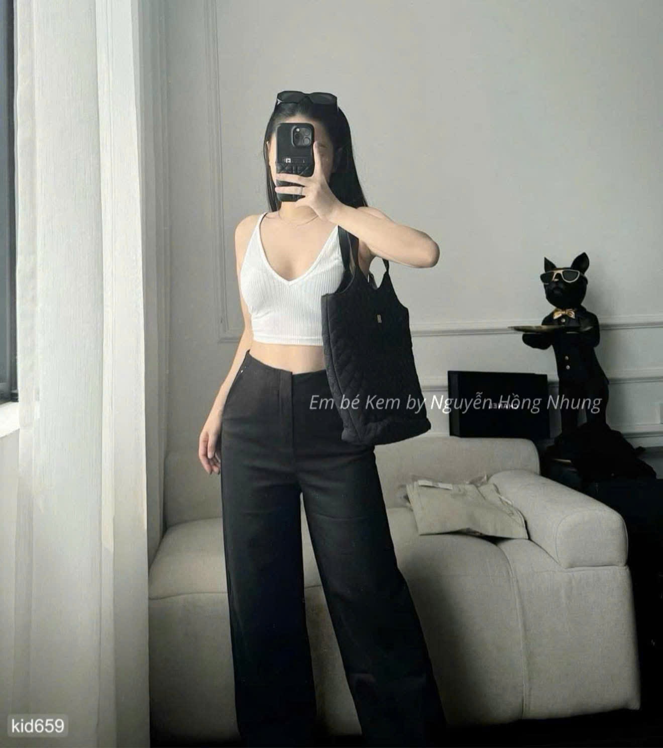 HCS Quần đũi nilen cho chị em lẻ sz M màu đen ( 45=50kg)