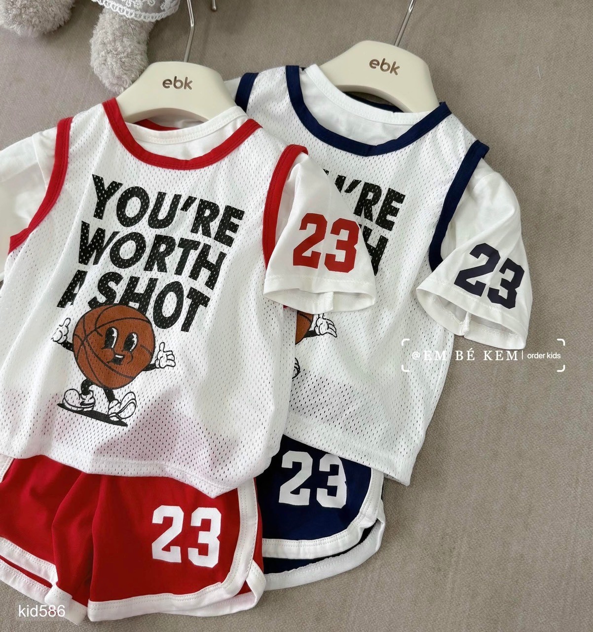 HCS Sét 3ct bóng rổ cho bé lẻ sz 90 ( 8-10kg)