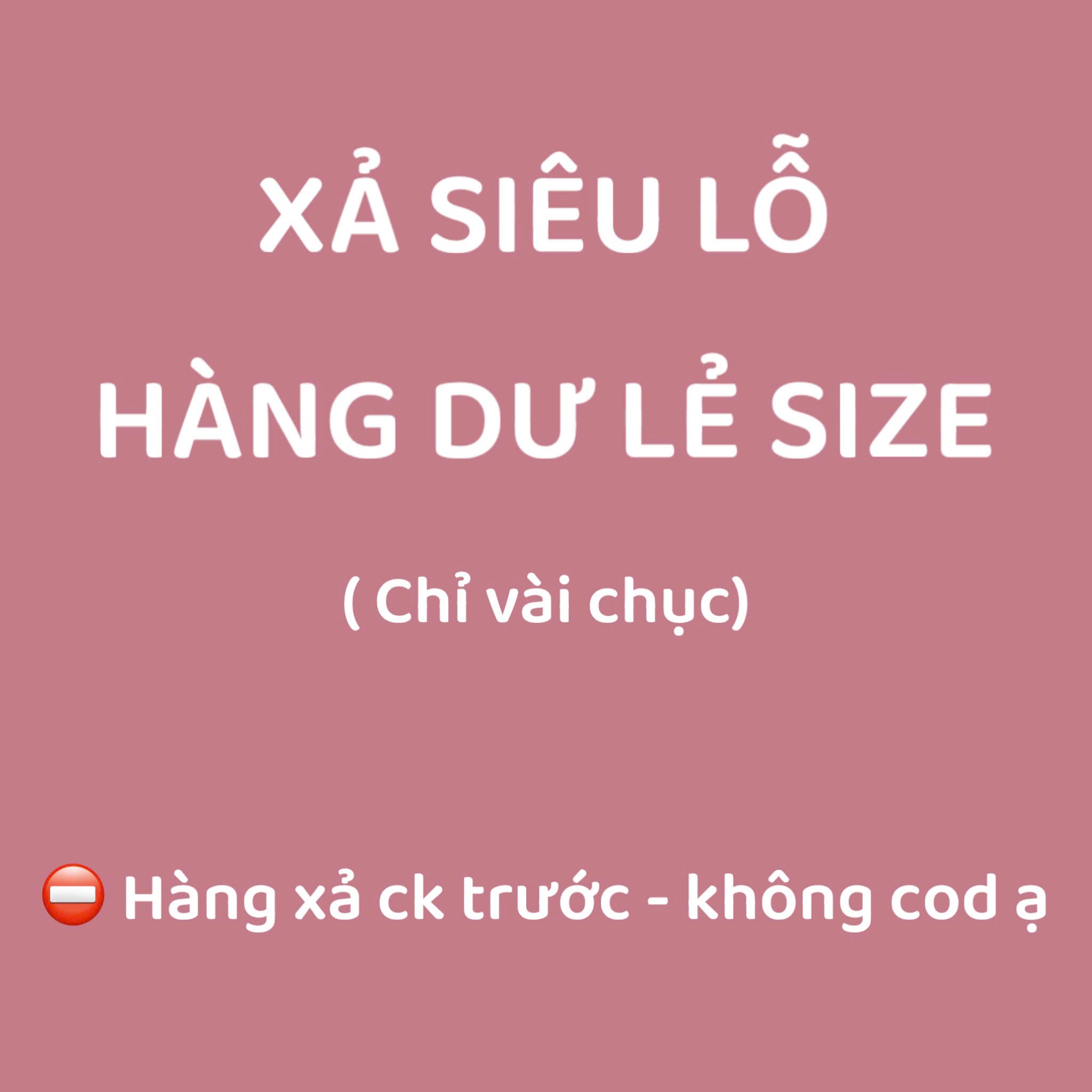 HCS Hàng Xả Lẻ Size Nhiều mẫu
