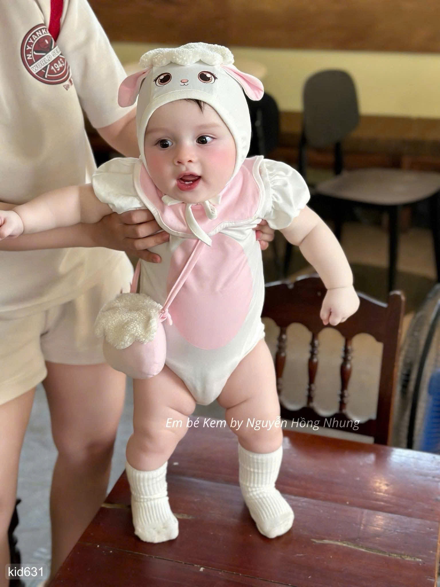 HCS Sét bộ cừu cute hột me cho bé