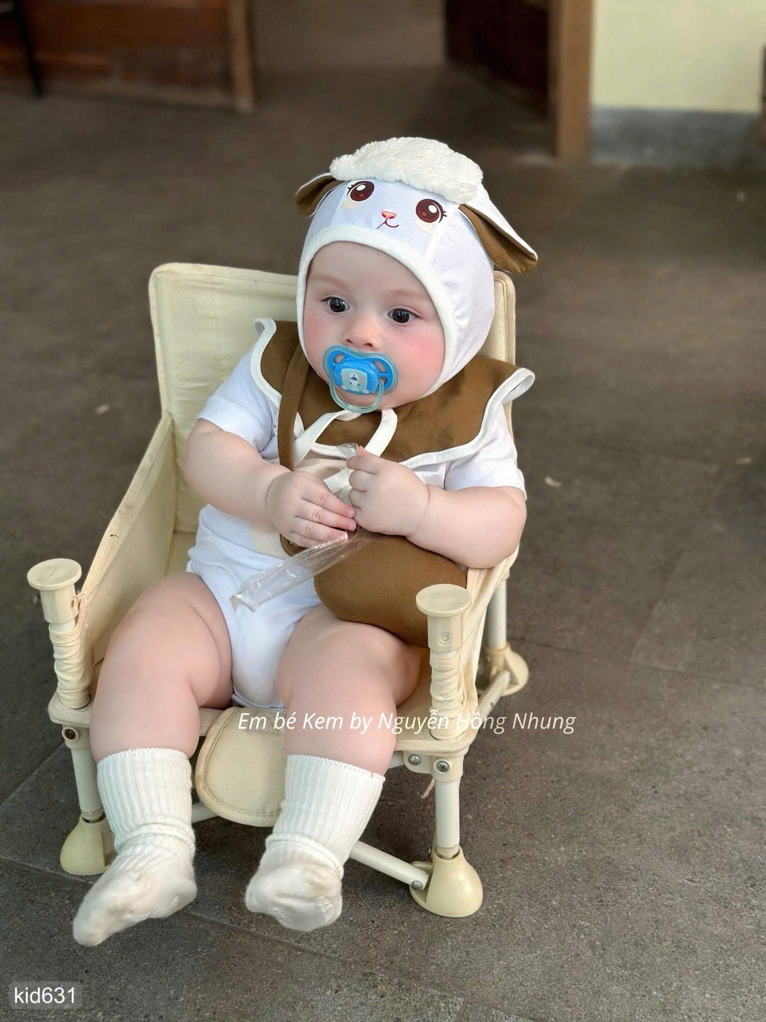 HCS Sét bộ cừu cute hột me cho bé