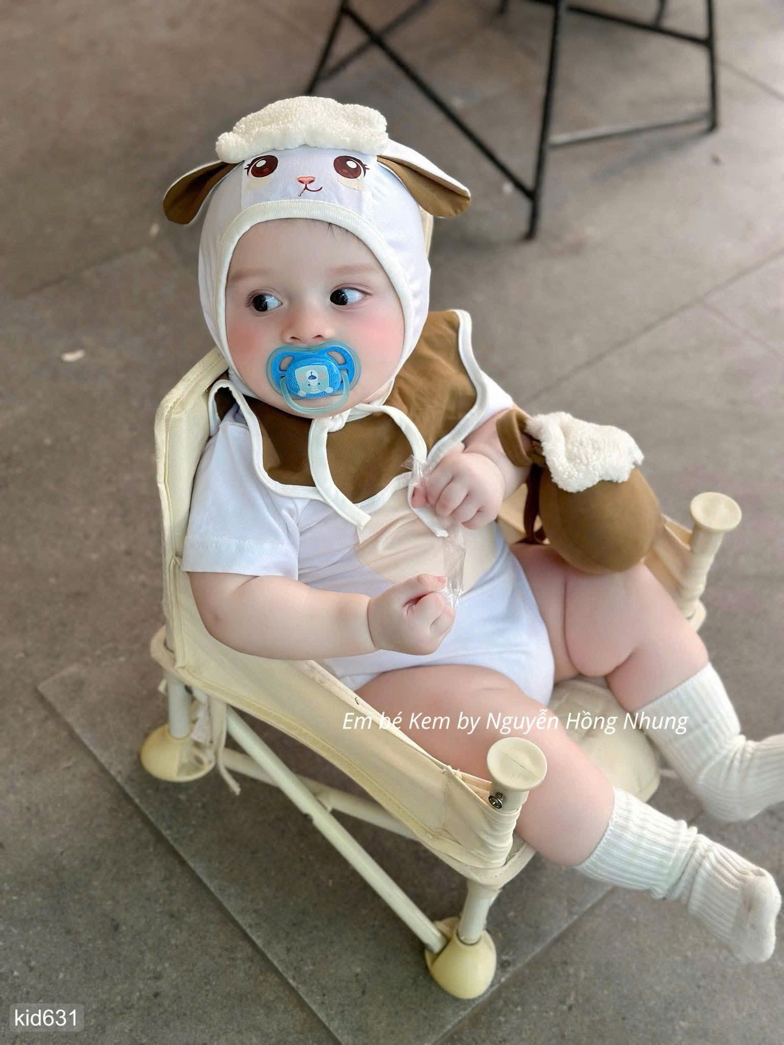 HCS Sét bộ cừu cute hột me cho bé