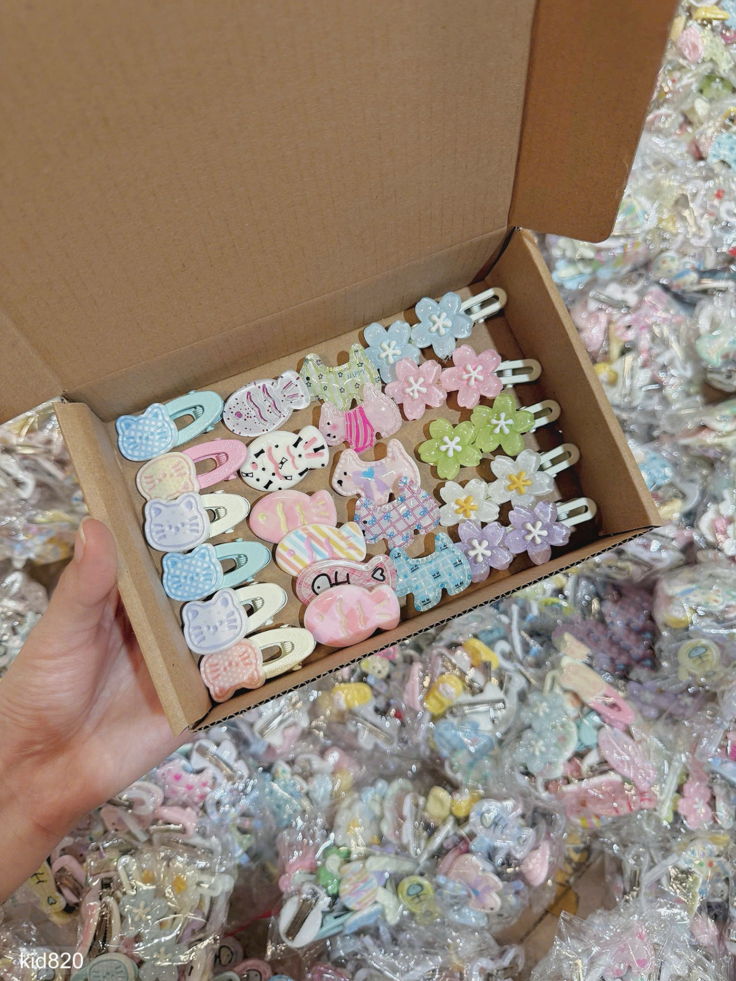 HCS Sét 50 chiếc kẹp tóc cute nhiều mẫu cho bé