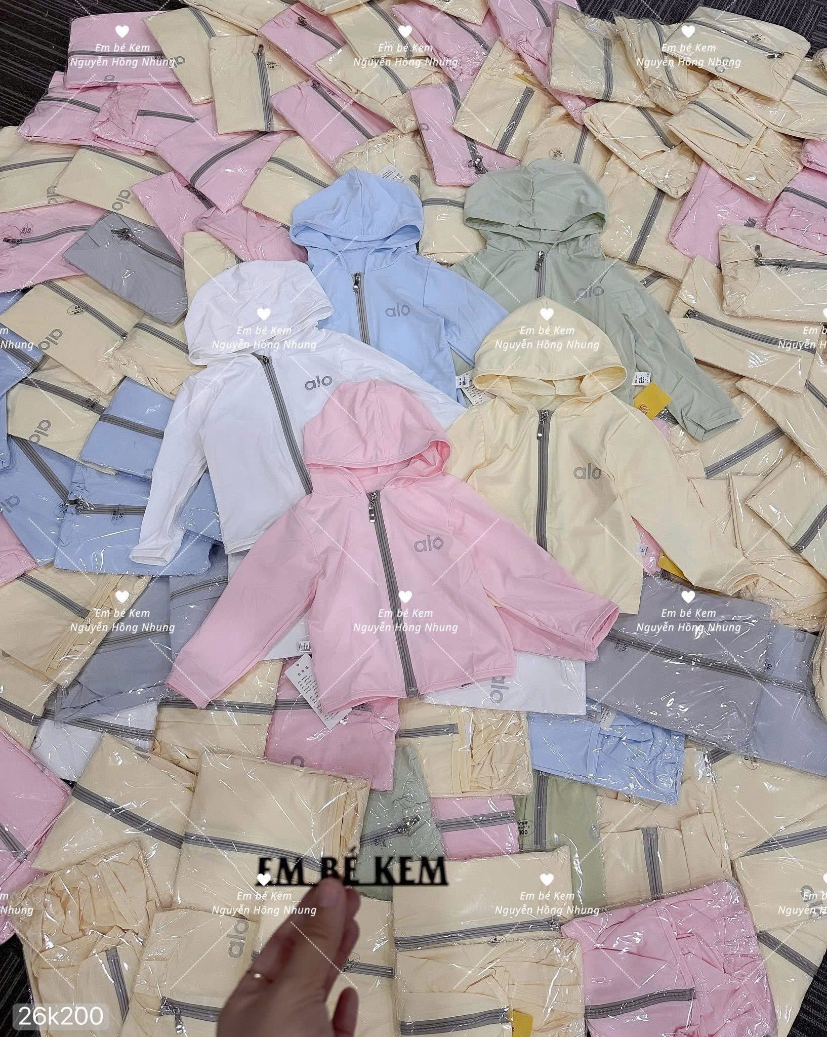 HCS (26K200) Áo chống nắng vải thun lạnh màu trơn pastel siu xinh.