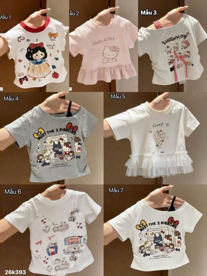 HCS (26K393) Áo phông cho bé nhiều mẫu siêu xinh .