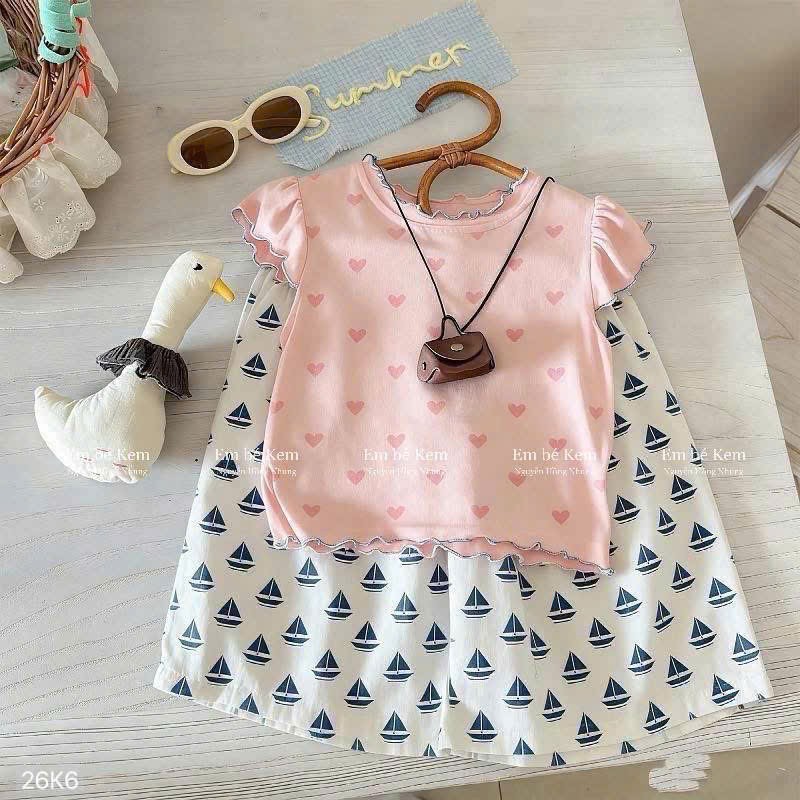 HCS (26K6) Lẻ áo set bé gái nhiều mẫu siêu xinh