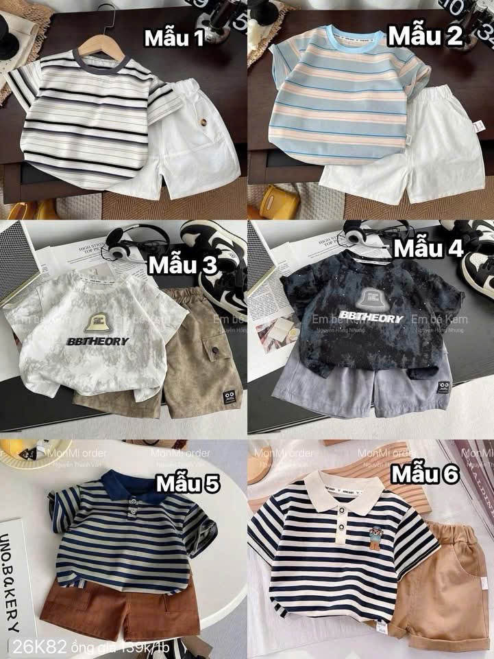 HCS (26K82) Set áo kèm quần hàng QC form hàn nhiều mẫu - MẪU 6 - 110