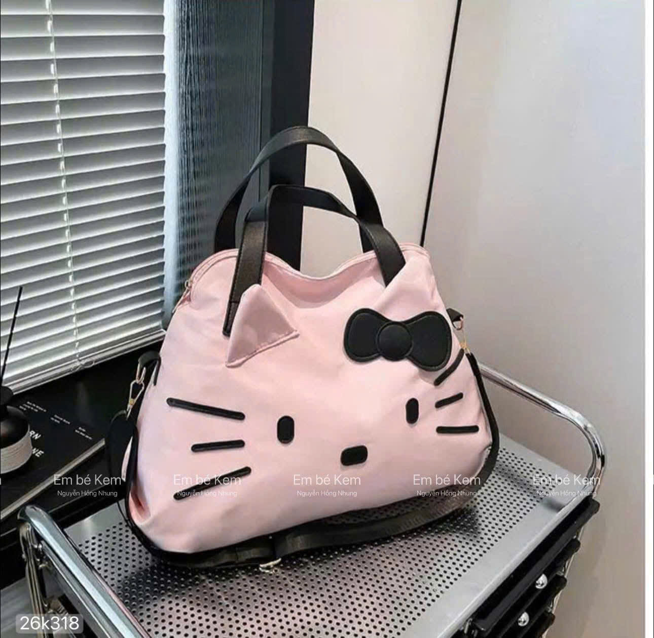 HCS (26k318) Túi du lịch mini đựng đồ hello kitty màu hồng siêu xinh