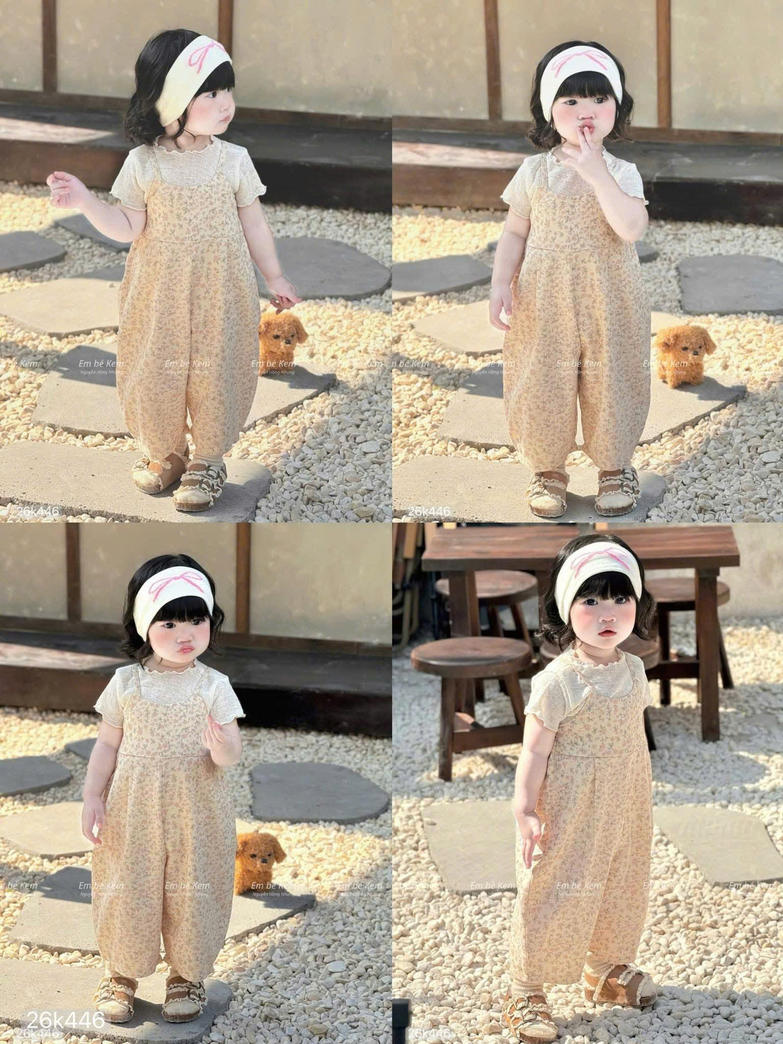 HCS (26k446) Yếm họa tiết hoa nhí style hàn siêu xinh cho bé.