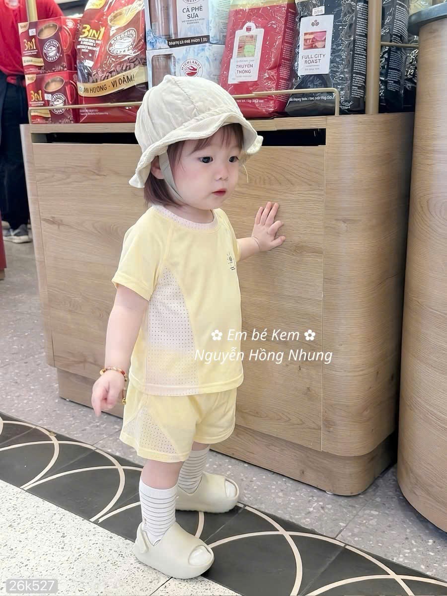 HCS (26k527) Sét bộ thông hơi thể thao cho bé siêu mát nhiều màu