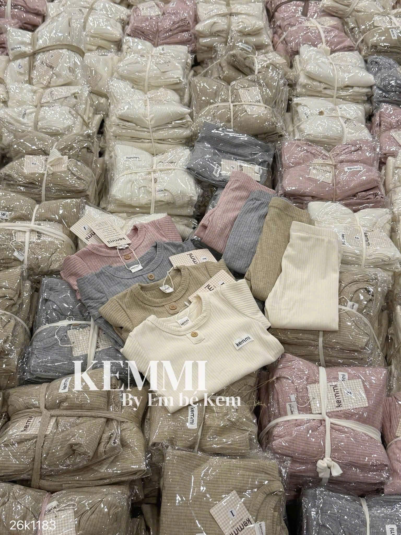 HCS [Kemmi](26K1183) Set bộ len gân 4 màu siêu xinh cho bé