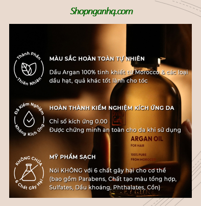 Dầu dưỡng tóc Shirley Curly Argan oil for hair