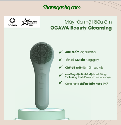 Máy rửa mặt OGAWA Beauty – Facial Cleansing Massager