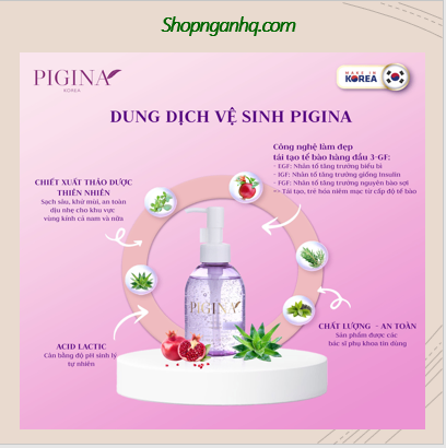 Dung dịch vệ sinh phụ nữ PIGINA