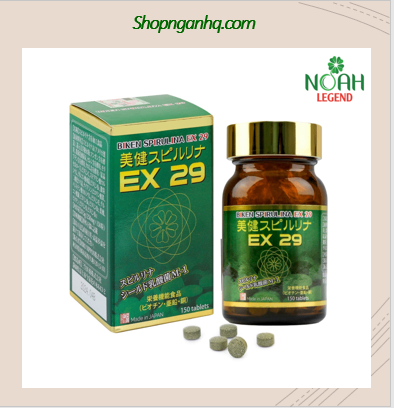 Viên uống tăng sức đề kháng và phục hồi thể lực BIKEN SPIRULINA EX 29