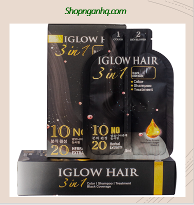 Dầu gội phủ bạc-IGLOW HAIR