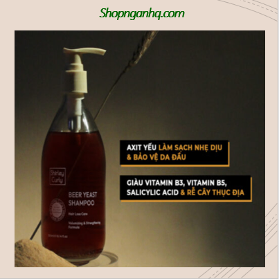 Dầu gội ngăn rụng tóc Shirley Curly Beer Yeast shampoo