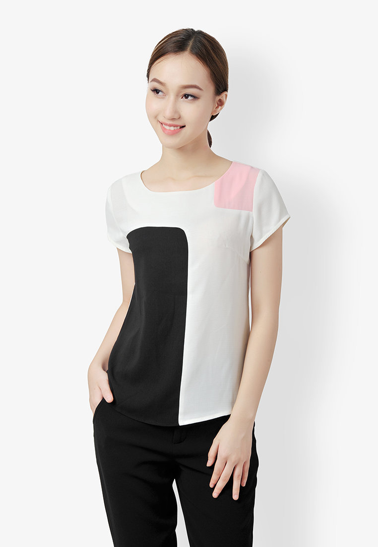 Sơ mi 3 màu - Trắng - S