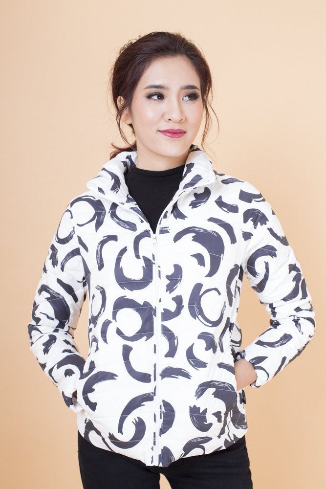 Áo phao lông vũ trần chỉ - Khác - L